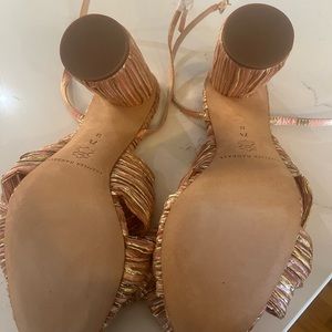 loeffler Randall Pink and Gold Shoes - Never Wore